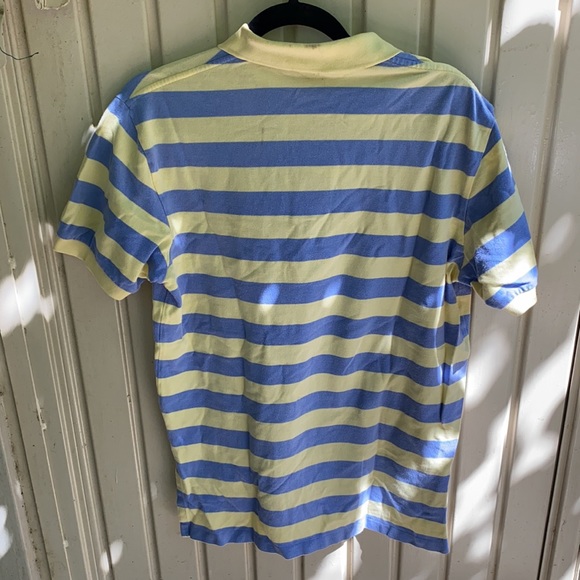 ☀️ Polo yellow and blue stripes | M - Picture 2 of 4